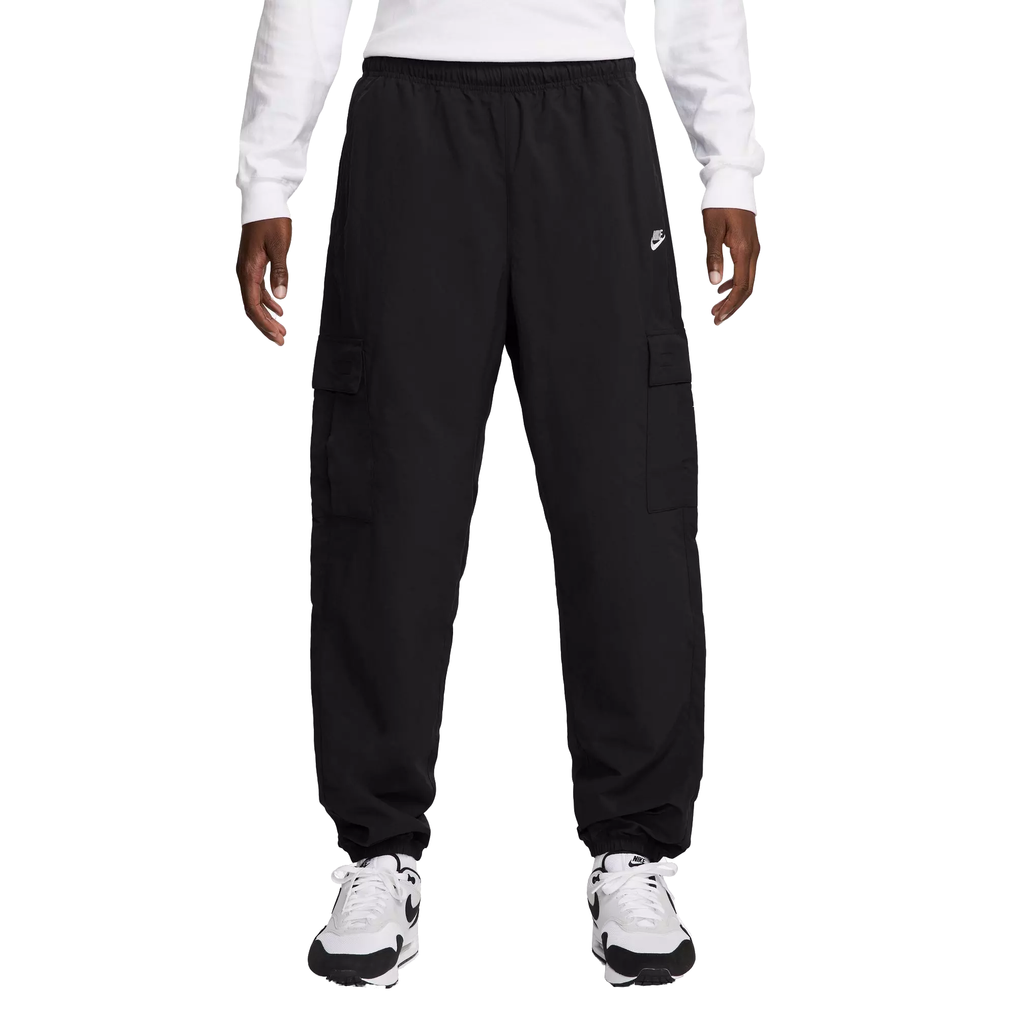 ★ Nike★ Sportswear Club Woven Cargo Pants M Black HV14340 Nike Men's Club Woven Cargo